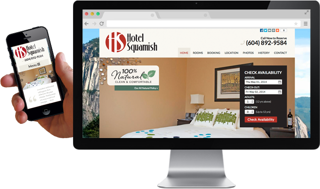 hotel website design
